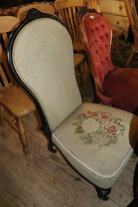 Edwardian nursing chair(-)